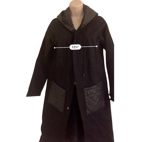 Joseph Ribkoff Black Quilted Open Cover-up Jacket-size 8 - Picture 10 of 15